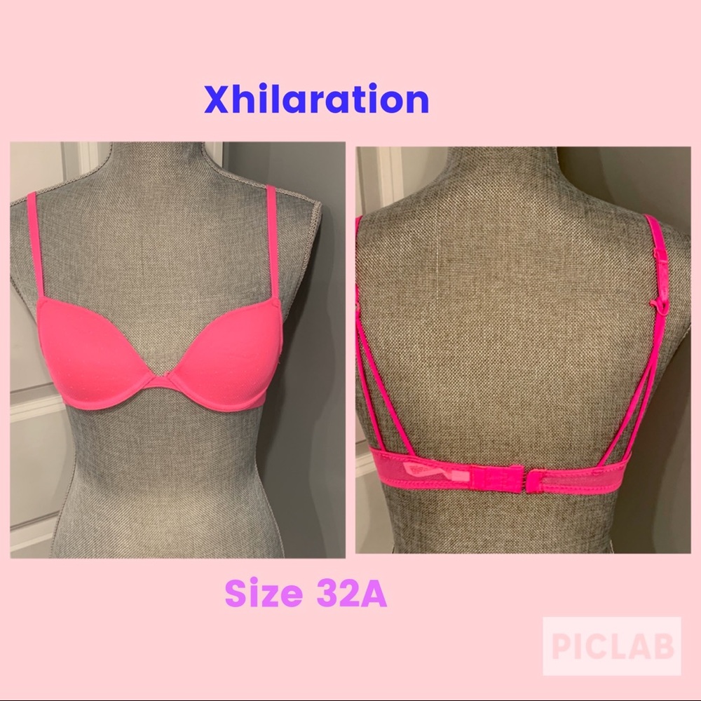 EUC Xhilaration bra hot pink Sz 32A fab cond - Picture 3 of 10